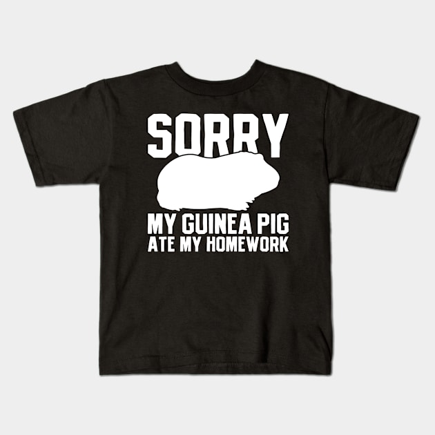 Guinea Pig Student Back to School Kids T-Shirt by CreativeGiftShop